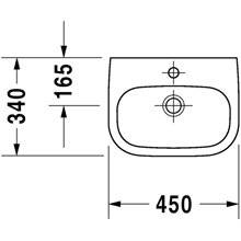 Lavabo mural 45 D-Code DURAVIT