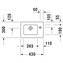 Lavabo mural o encastrado 43 Me by Starck DURAVIT