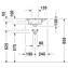 Lavabo mural o encastrado 43 Me by Starck DURAVIT