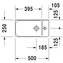 Lavabo mural P3 Comforts 50 DURAVIT