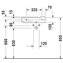 Lavabo mural P3 Comforts 50 DURAVIT