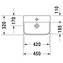 Lavabo mural 45 P3 Comforts DURAVIT