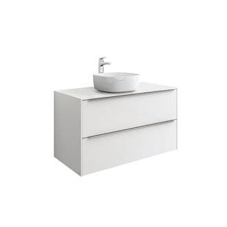 Mueble 100cm blanco sobrencimera Inspira Soft Roca