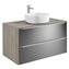 Mueble 100cm espejo fumato sobrencimera Inspira Soft Roca