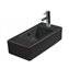 Lavabo mural Vero negro DURAVIT