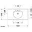 Lavabo para mueble 103 Darling New Duravit