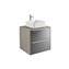 Mueble 60cm espejo fumato sobrencimera Inspira Square Roca