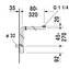 Lavabo para mueble 105 D-Code Duravit