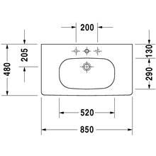 Lavabo para mueble 85 D-Code Duravit