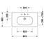 Lavabo para mueble 85 D-Code Duravit