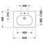 Lavabo para mueble 65 D-Code Duravit