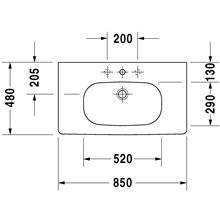 Lavabo para mueble 85 Med D-Code Duravit