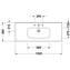 Lavabo para mueble 120 rebosadero DuraStyle Duravit