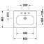 Lavabo para mueble 65 rebosadero DuraStyle Duravit