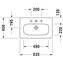 Lavabo para mueble 63,5 DuraStyle Duravit
