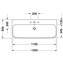 Lavabo para mueble 120 Happy D.2 Duravit
