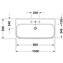 Lavabo para mueble 100 Happy D.2 Duravit