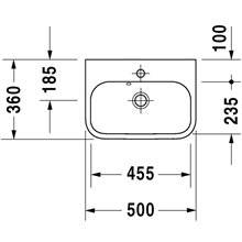 Lavabo para mueble 50 Happy D.2 Duravit