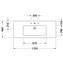 Lavabo para mueble 123 Me by Starck Duravit