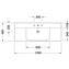 Lavabo para mueble 125 P3 Comforts Duravit