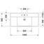 Lavabo para mueble 105 P3 Comforts Duravit