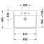 Lavabo para mueble 65 P3 Comforts Duravit