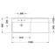 Lavabo asim&eacute;trico izq para mueble 125 P3 Comforts Duravit