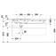 Lavabo asim&eacute;trico izq para mueble 125 P3 Comforts Duravit