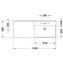 Lavabo asim&eacute;trico dcha para mueble 125 P3 Comforts Duravit
