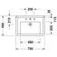 Lavabo para mueble 70 Starck 3 Duravit