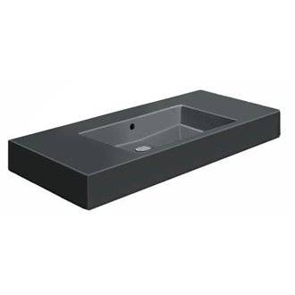 Lavabo negro para mueble 105 rebosadero Vero Duravit