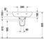 Lavabo mural 65 D-Code DURAVIT