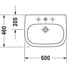Lavabo mural 60 D-Code DURAVIT