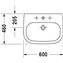 Lavabo mural 60 D-Code DURAVIT