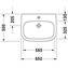 Lavabo mural 65 Med D-Code DURAVIT