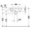 Lavabo mural 55 Med DuraStyle DURAVIT