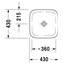 Lavabo empotrado cuadrado DuraStyle Duravit