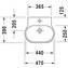 Lavabo mural Foster 47 DURAVIT