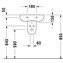 Lavabo mural Foster 47 DURAVIT