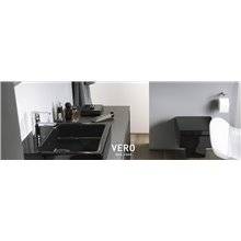 Lavabo negro para mueble 100 rebosadero Vero Duravit