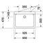 Lavabo mural con pared posterior Vero DURAVIT