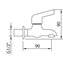Grifo mural de lavabo Start Elegance