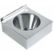 Lavabo mural cuadrado acero 14x30x30 NOFER