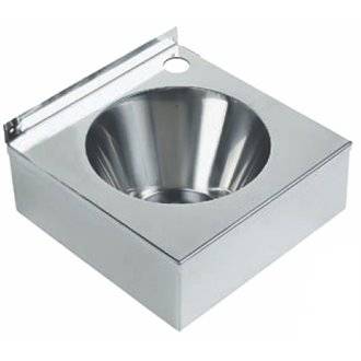 Lavabo mural cuadrado acero 14x30x30 NOFER