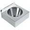 Lavabo mural cuadrado acero 14x38x38 NOFER