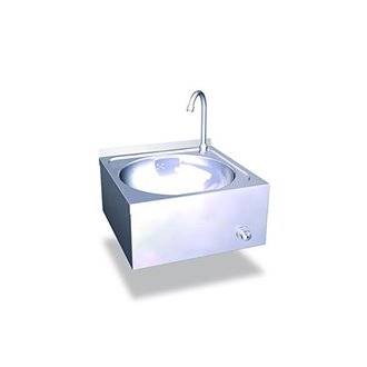 Lavabo mural cuadrado acero NOFER