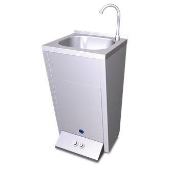 Lavabo registrable doble pulsador acero NOFER