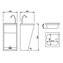 Lavabo registrable doble pulsador acero NOFER