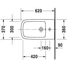 Bidé suspendido 62 DuraStyle Duravit