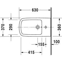 Bidé a suelo DuraStyle Duravit